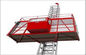 Hot Dipped Zinc / Painted Passenger Hoist 3*1.5*2.5m Material Hoist With Twin Cage